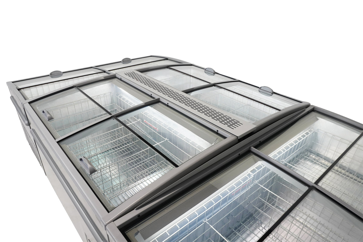 Supermarkt-Tiefkühltruhe 1040 L mit Glas-Schiebedeckel / Combisteel