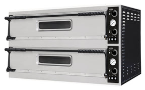 Elektrischer Combisteel Pizzaofen mit 2 Backkammern für 2 × 3 Pizzen Ø 35 cm