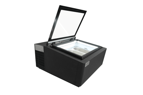 Speiseeisvitrine Tischmodell Selbstbedienung / Schwarz / Combisteel
