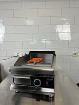 Gas-Grillplatte / Chrom glatt / 400 mm / 3 kW / Combisteel – professionelle Gas-Grillplatte für Gastronomie