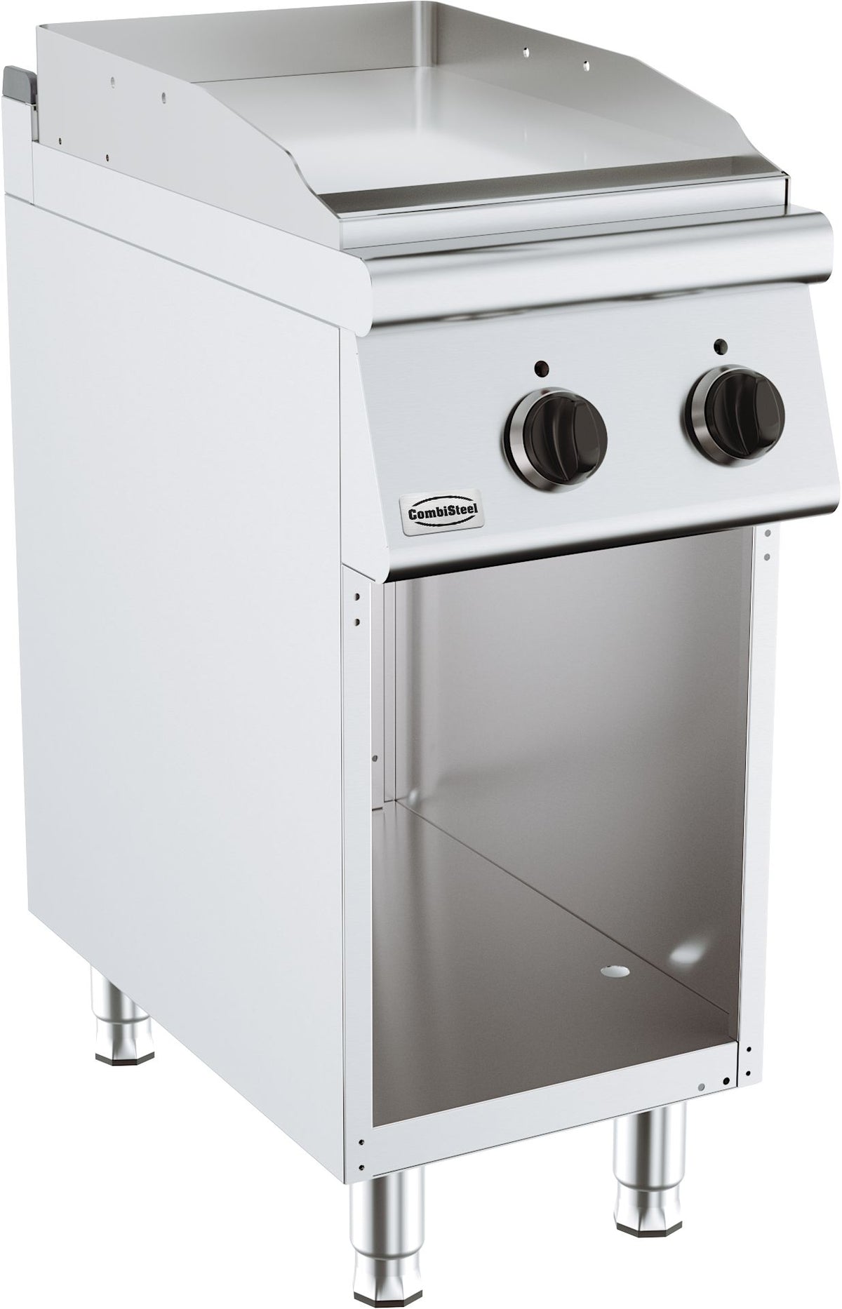 Elektrische Grillplatte BASE 700 / Glatt / 400 mm / 3,6 kW / 400 V / Freistehend / Combisteel – elektrische Grillplatte für Gastronomie