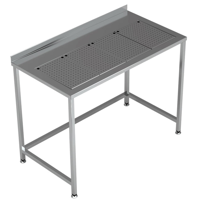 Arbeitstisch mit integrierter Tropfschale 1200 × 650 mm von Combisteel