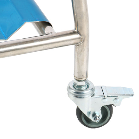 Müllsackhalter / mit Pedalsteuerung / Edelstahl 18/8 / 450 × 600 × 960 mm / Combisteel