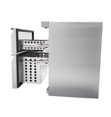 Edelstahl Kühlschrank / Tischmodell / 2 Schubladen / 101 L / Combisteel