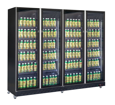 Getränkekühlschrank 4 Vollglastüren Eco 1608 L