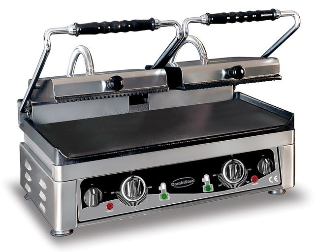 Doppel-Kontaktgrill glatt/gerillt 3,5 kW / Combisteel