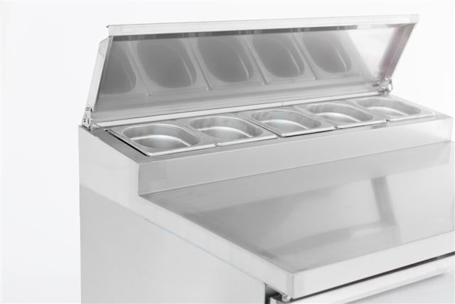Saladette / 2 Türen / 5x 1/6 GN / Combisteel