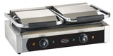 Elektrischer Doppel-Kontaktgrill gerillt 3,6 kW / Combisteel – professioneller Kontaktgrill für Gastronomie