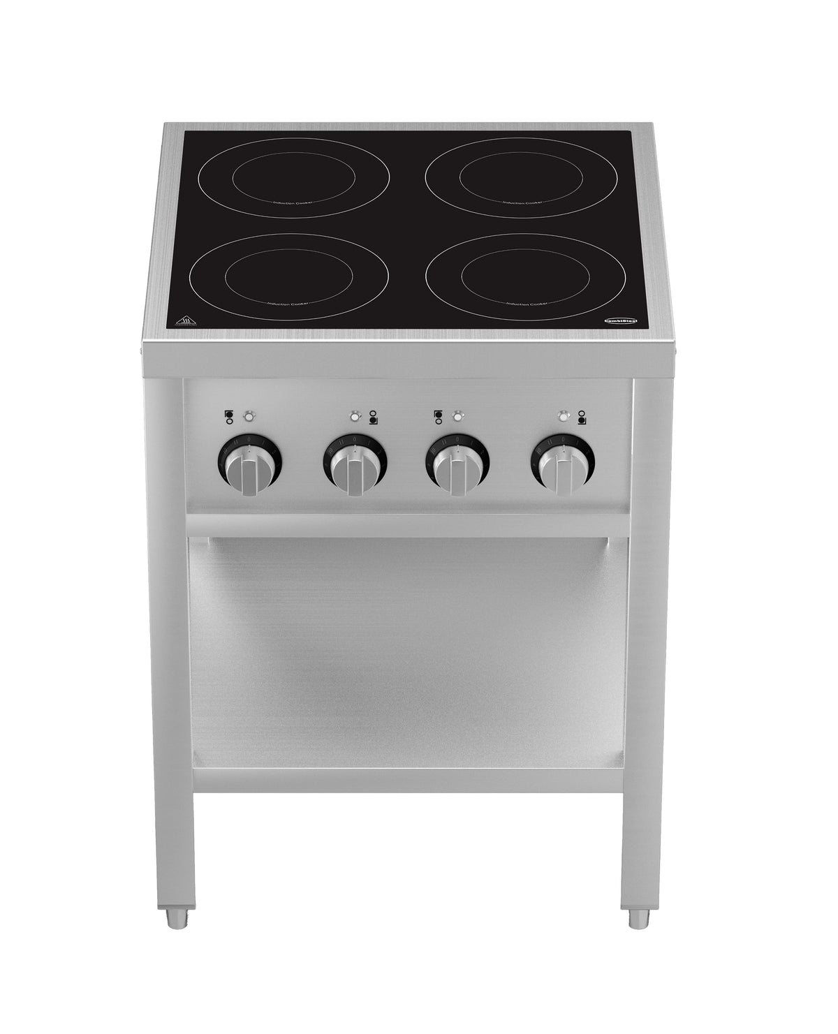 Induktionsherd mit 4 Zonen und offenem Unterbau von Combisteel – Produktansicht 4