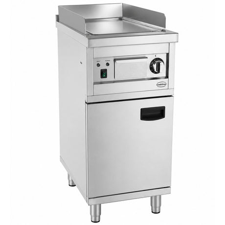 Elektrische Grillplatte ENTRY 700 / Chrom glatt / 400 mm / 2,7 kW / 230 V / Freistehend / Combisteel – elektrische Grillplatte für Gastronomie