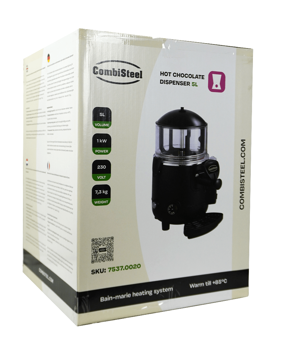 Trinkschokoladenspender / 5 L / 0/+85 °C / 280 × 410 × 465 mm / Combisteel