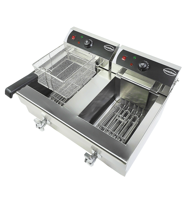 Elektrische Tischfritteuse 2 × 10 L / Combisteel