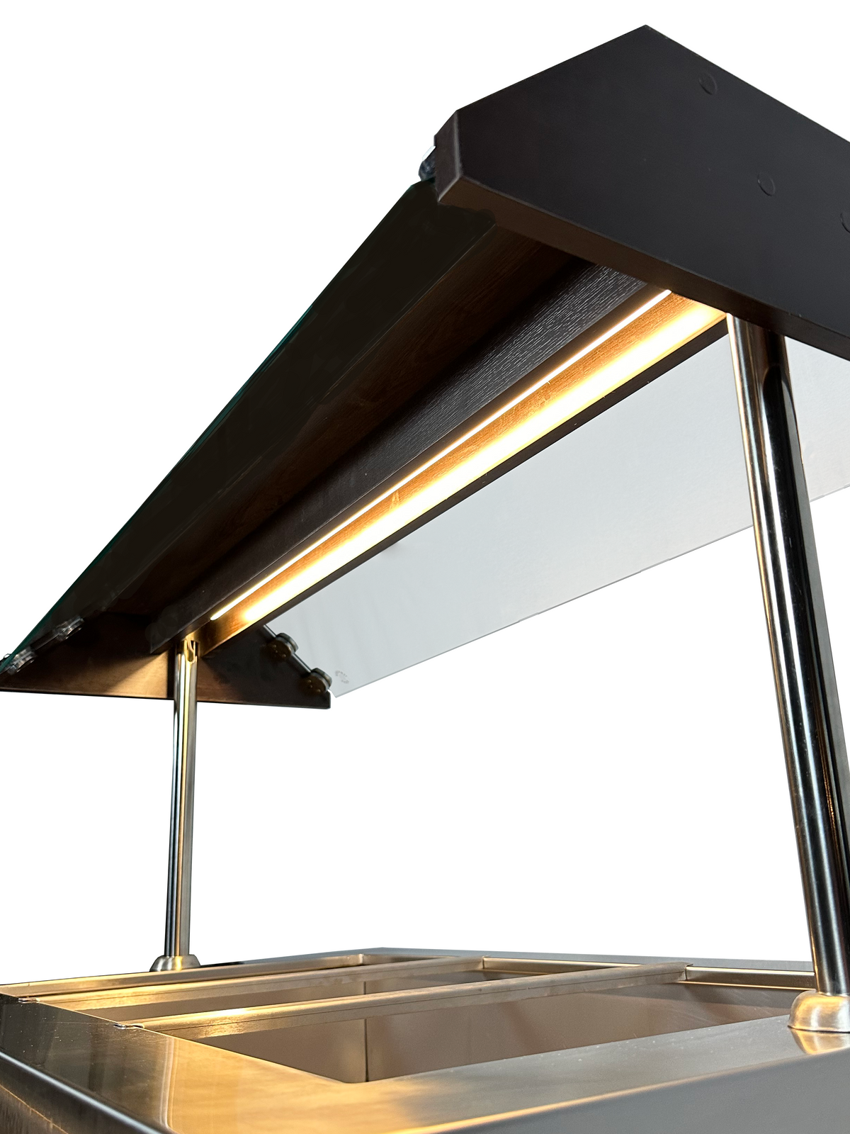 Gekühltes Buffet / 3 × 1/1 GN / Mahagoni / 1200 × 700 × 1400 mm / Combisteel