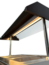 Gekühltes Buffet / 3 × 1/1 GN / Mahagoni / 1200 × 700 × 1400 mm / Combisteel