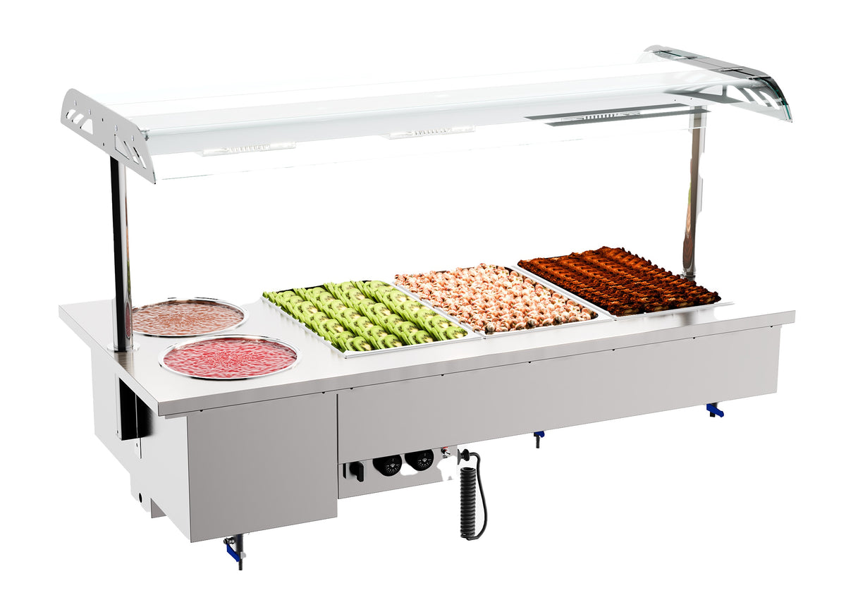 Einbau Bain-Marie mit Schalen 3 × 1/1 GN 1,5 kW von Combisteel