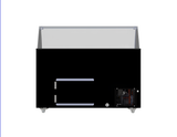 Speiseeisvitrine 10 x 5 L / Schwarz / Combisteel