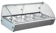 Wärmevitrine 4× 1/3 GN +30 bis +90 °C von Combisteel