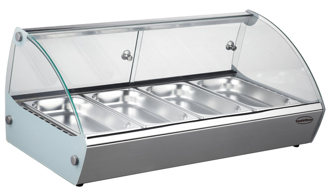 Wärmevitrine 4× 1/3 GN +30 bis +90 °C von Combisteel