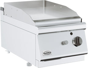 Gas-Grillplatte BASE 700 / Chrom glatt / 400 mm / 6,5 kW / Combisteel – professionelle Gas-Grillplatte für Gastronomie