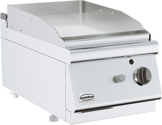 Gas-Grillplatte BASE 700 / Chrom glatt / 400 mm / 6,5 kW / Combisteel – professionelle Gas-Grillplatte für Gastronomie