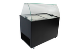 Speiseeisvitrine Java 8 x 5 L / Schwarz / Combisteel