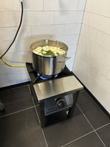 Gas-Hockerkocher / 12 kW / 1 Brenner / 400 mm / Combisteel – professioneller Hockerkocher für Gastronomie